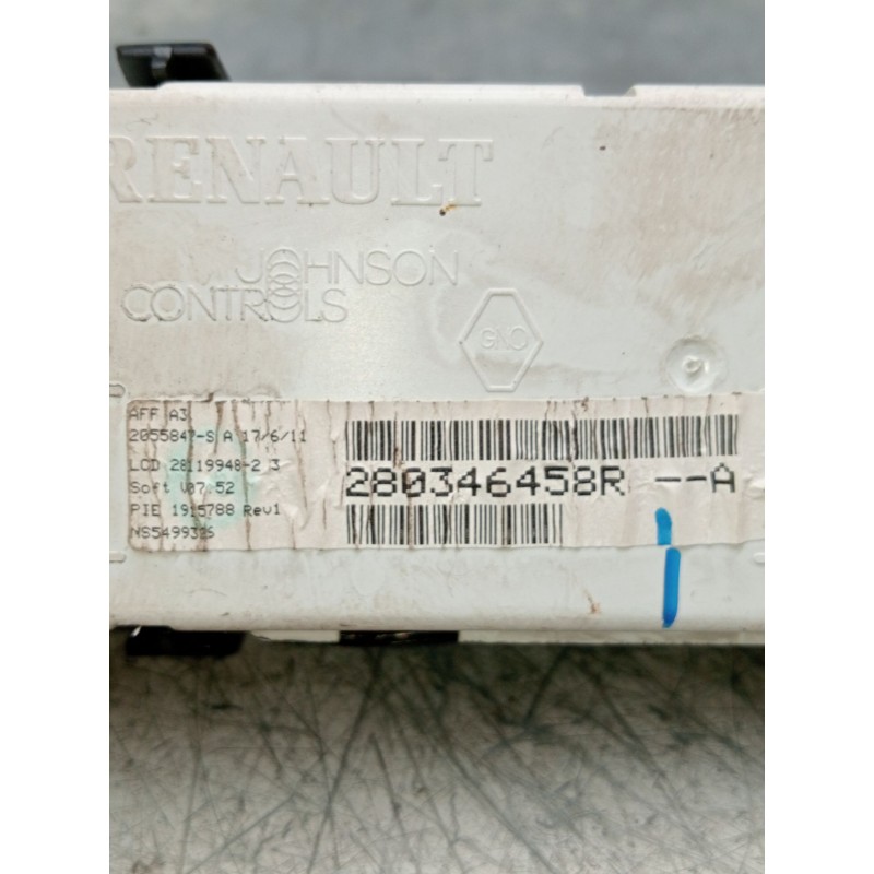 Recambio de pantalla multifuncion para renault megane iii hatchback (bz0/1_, b3_) 1.9 dci (bz0n, bz0j) referencia OEM IAM 280346