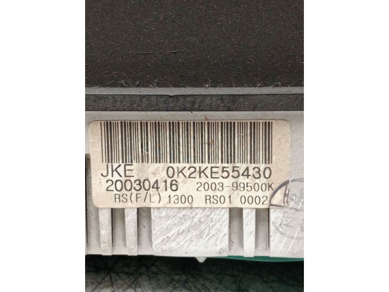 Recambio de cuadro instrumentos para kia carens 2.0 turbodiesel cat referencia OEM IAM 0k2ke55430 20030416  