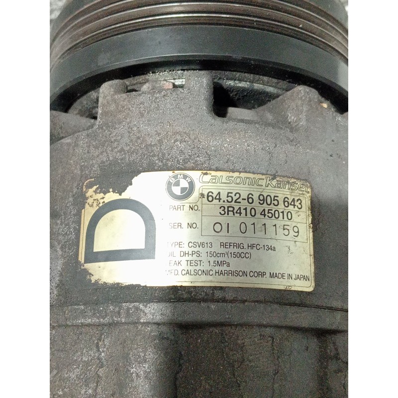 Recambio de compresor aire acondicionado para bmw 3 compact (e46) 320 td referencia OEM IAM 64526905643 3R41045010 