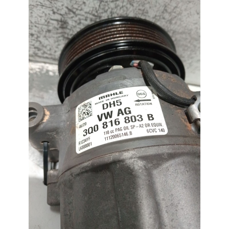 Recambio de compresor aire acondicionado para seat leon sportstourer (kl8) referencia OEM IAM 3Q0816803B 11120065146 LK888001