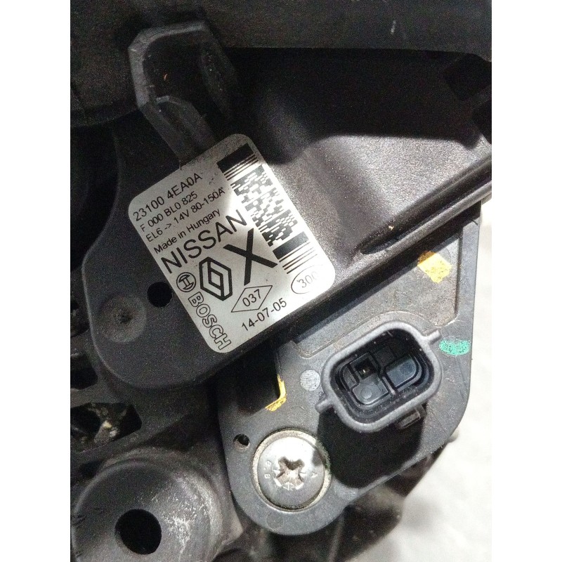 Recambio de alternador para nissan qashqai ii (j11, j11_) 1.5 dci referencia OEM IAM 231004EA0A F000BLO825 