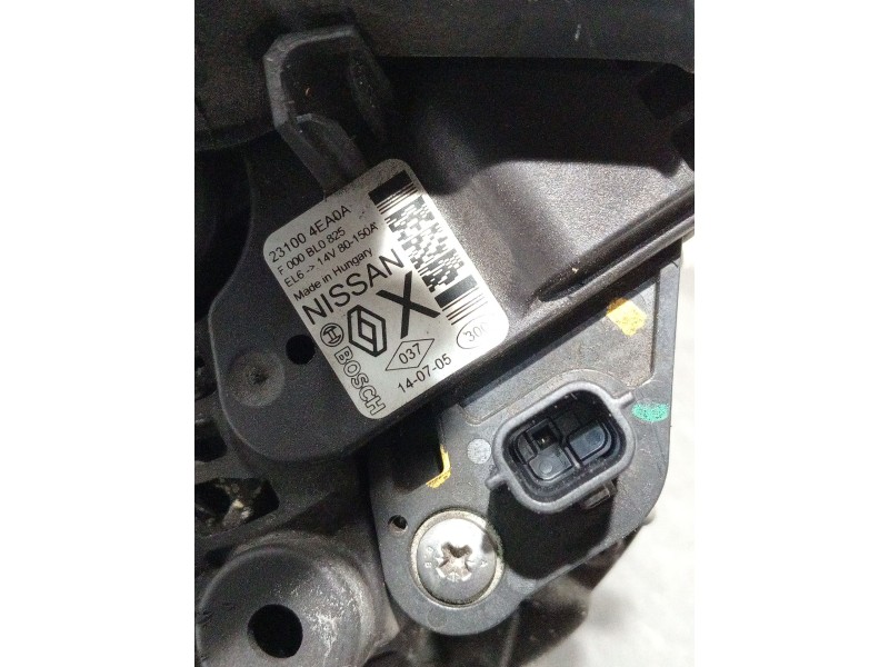 Recambio de alternador para nissan qashqai ii (j11, j11_) 1.5 dci referencia OEM IAM 231004EA0A F000BLO825 