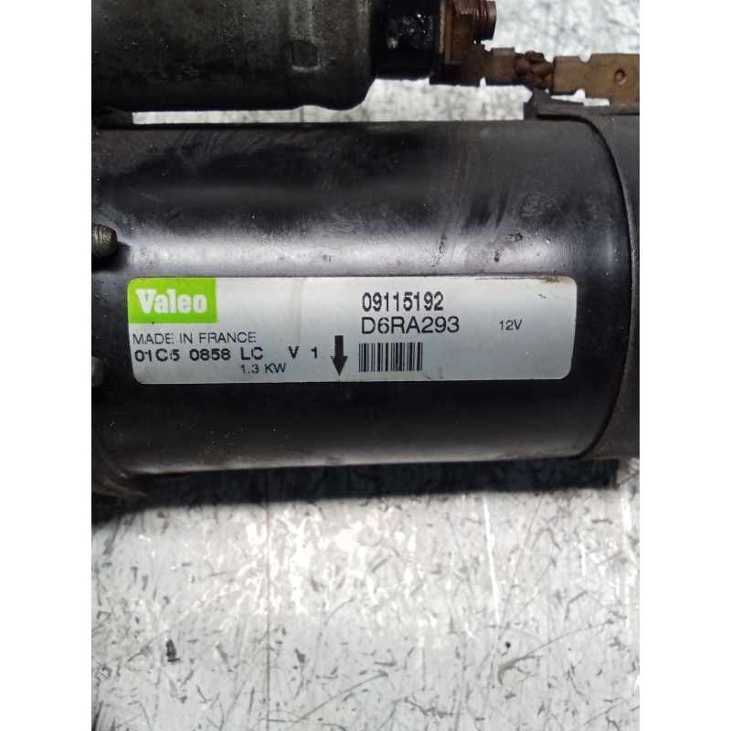 Recambio de motor arranque para opel astra h (a04) 1.4 (l48) referencia OEM IAM 09115192 D6RA293 VALEO