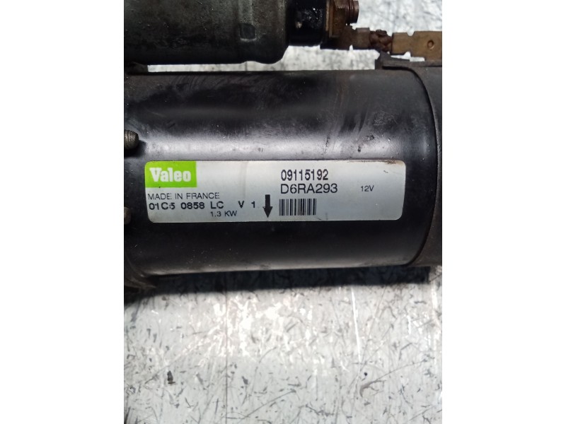 Recambio de motor arranque para opel astra h (a04) 1.4 (l48) referencia OEM IAM 09115192 D6RA293 VALEO