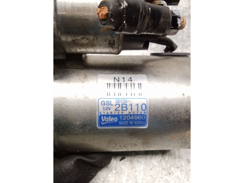 Recambio de motor arranque para kia carens ( ) referencia OEM IAM 2B110 1204960 VALEO