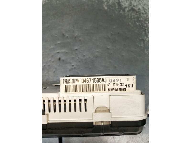 Recambio de cuadro instrumentos para chrysler pt cruiser (pt_) 2.0 referencia OEM IAM 04671535AJ  