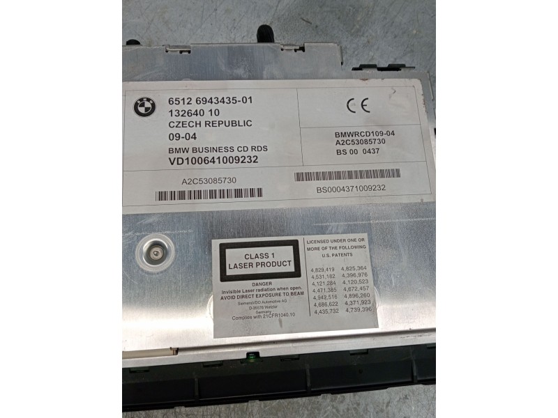 Recambio de sistema audio / radio cd para bmw serie 3 compact (e46) referencia OEM IAM a2c53085730 6512694343501  