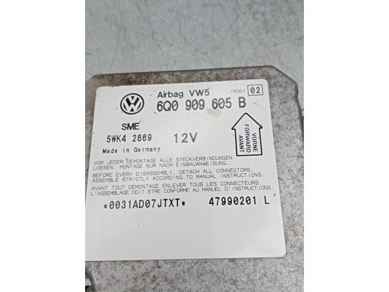 Recambio de centralita airbag para volkswagen passat b5 (3b2) 1.8 t referencia OEM IAM 6q0909605b 5wk42869  