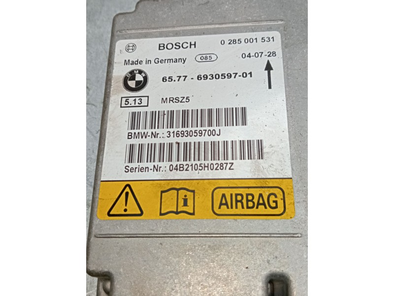 Recambio de centralita airbag para bmw 1 (e87) 118 d referencia OEM IAM 0285001531 6577693059701  