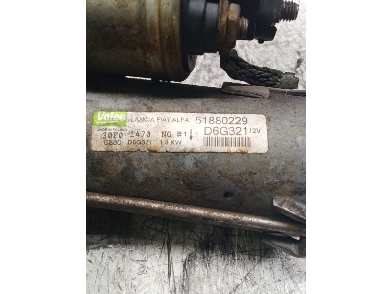 Recambio de motor arranque para fiat punto (evo) (199) dynamic referencia OEM IAM 51880229 D6G321 