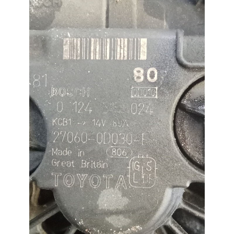 Recambio de alternador para toyota avensis berlina (t25) 1.8 sol sedán (4-ptas.) referencia OEM IAM  270600D030F 