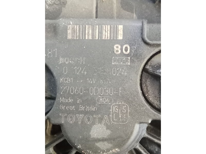 Recambio de alternador para toyota avensis berlina (t25) 1.8 sol sedán (4-ptas.) referencia OEM IAM  270600D030F 
