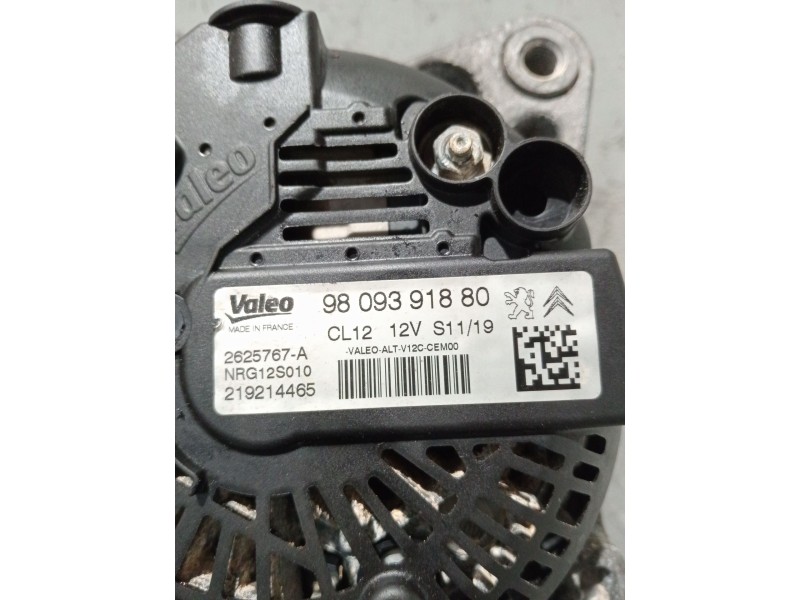 Recambio de alternador para citroën c4 spacetourer (3d_) 1.2 puretech 130 referencia OEM IAM 9809391880 2625767A 