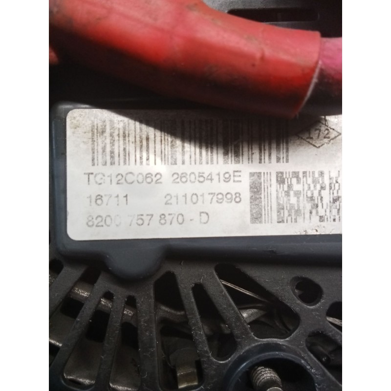 Recambio de alternador para renault megane iii hatchback (bz0/1_, b3_) 1.9 dci (bz0n, bz0j) referencia OEM IAM TC12C062 2605419E