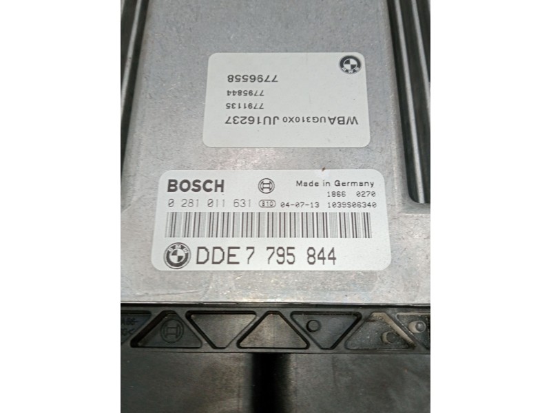 Recambio de centralita motor uce para bmw 1 (e87) 118 d referencia OEM IAM 0281011631 7795844 1039s06340