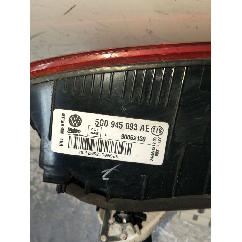 Recambio de piloto trasero izquierdo interior para volkswagen golf vii (5g1, bq1, be1, be2) 2.0 tdi referencia OEM IAM 5G0945093