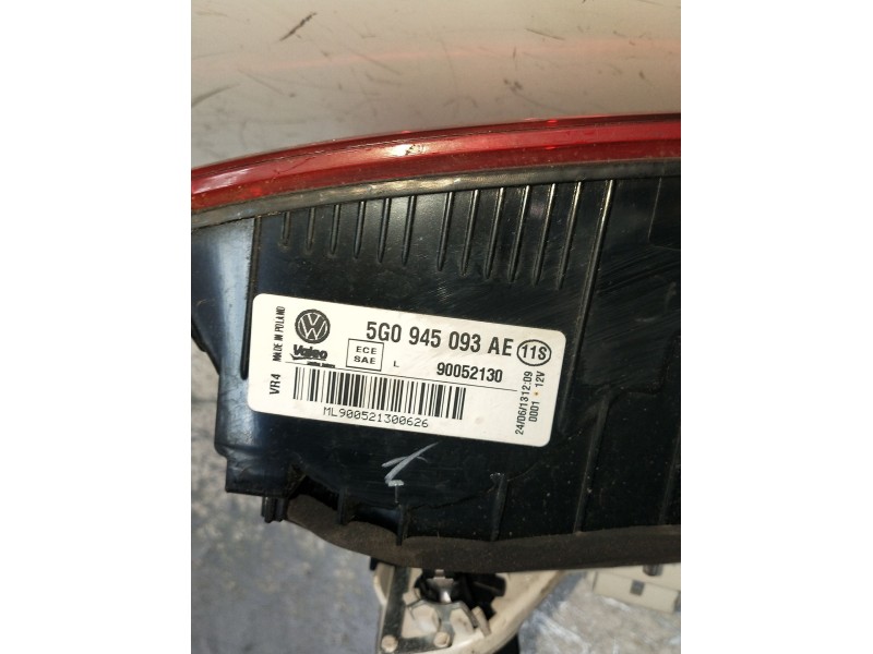 Recambio de piloto trasero izquierdo interior para volkswagen golf vii (5g1, bq1, be1, be2) 2.0 tdi referencia OEM IAM 5G0945093