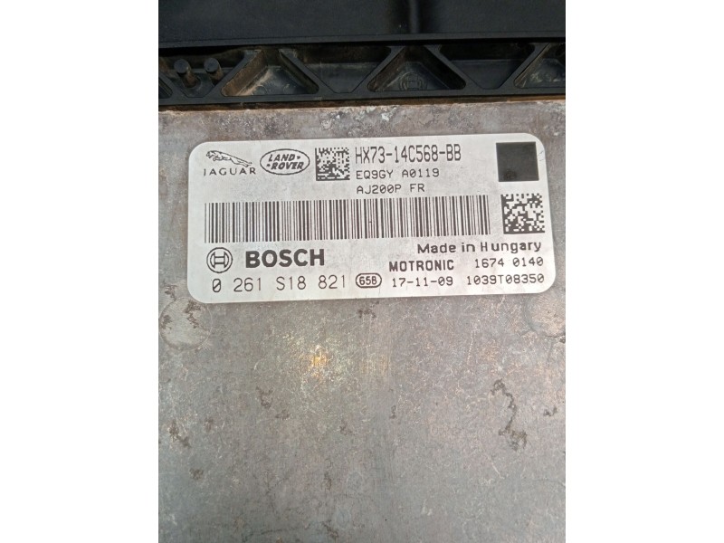 Recambio de centralita motor uce para jaguar f-pace referencia OEM IAM 0261s18821 1039t08350  