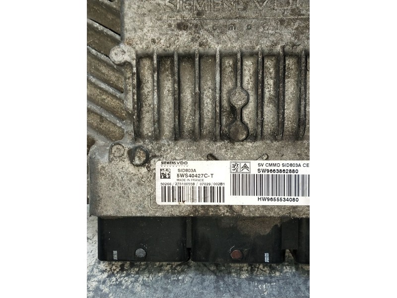 Recambio de centralita motor uce para citroën jumpy ii (vf7) 2.0 hdi 120 referencia OEM IAM 5WS40427CT  