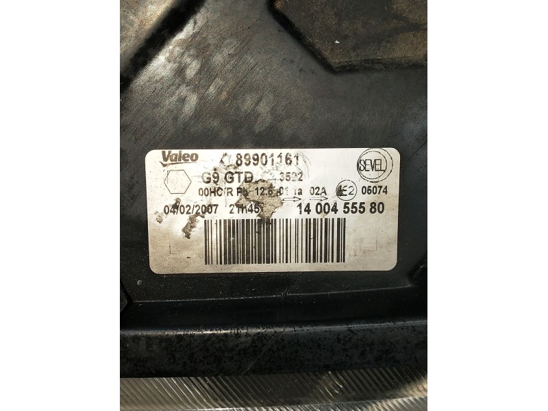 Recambio de faro izquierdo para citroën jumpy ii (vf7) 2.0 hdi 120 referencia OEM IAM 89901161  