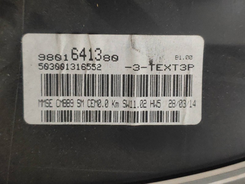 Recambio de cuadro instrumentos para peugeot partner kombi active referencia OEM IAM 9801641380 503001316552 