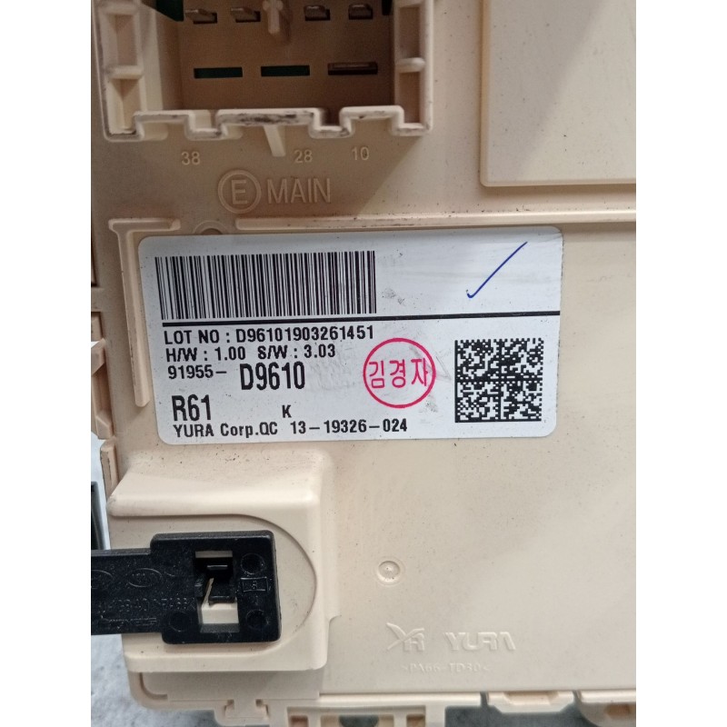 Recambio de caja reles / fusibles para kia sportage iv (ql, qle) 1.6 gdi referencia OEM IAM d9610903261451  