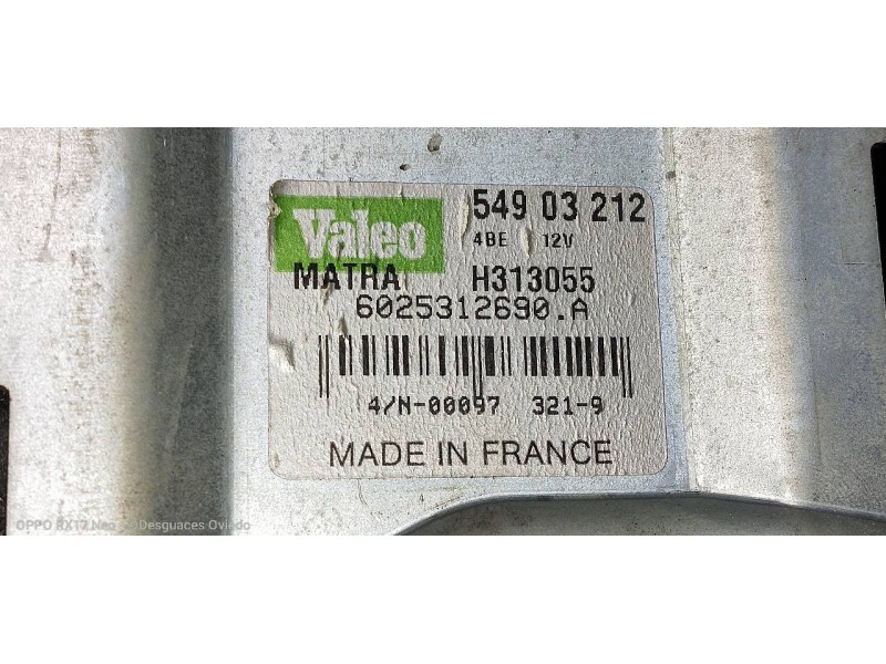 Recambio de motor limpia trasero para renault espace /grand espace (je0) 1.9 dti espace jeune referencia OEM IAM 54903212 602531