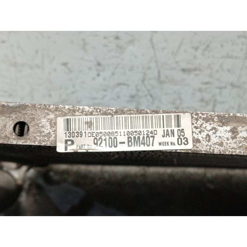 Recambio de condensador / radiador aire acondicionado para nissan almera ii (n16) 1.5 referencia OEM IAM 92100BM407  