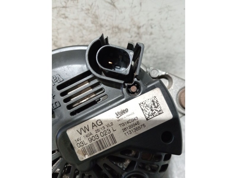 Recambio de alternador para volkswagen golf vii (5g1, bq1, be1, be2) 2.0 tdi referencia OEM IAM 03L903023L 2612004E 