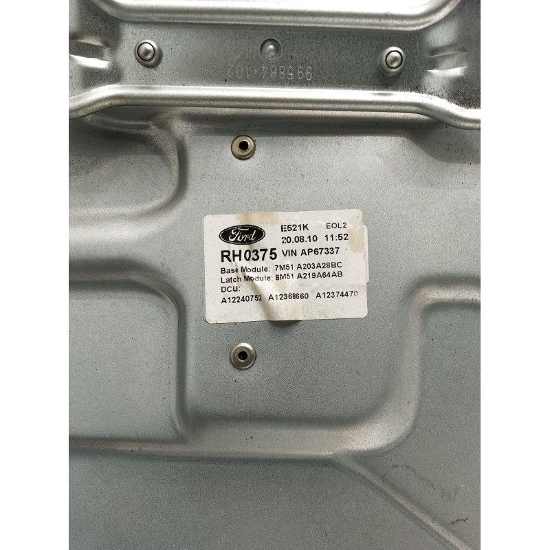 Recambio de elevalunas delantero derecho para ford focus ii turnier (da_, ffs, ds) 1.6 tdci referencia OEM IAM 4M5T14553 A122407