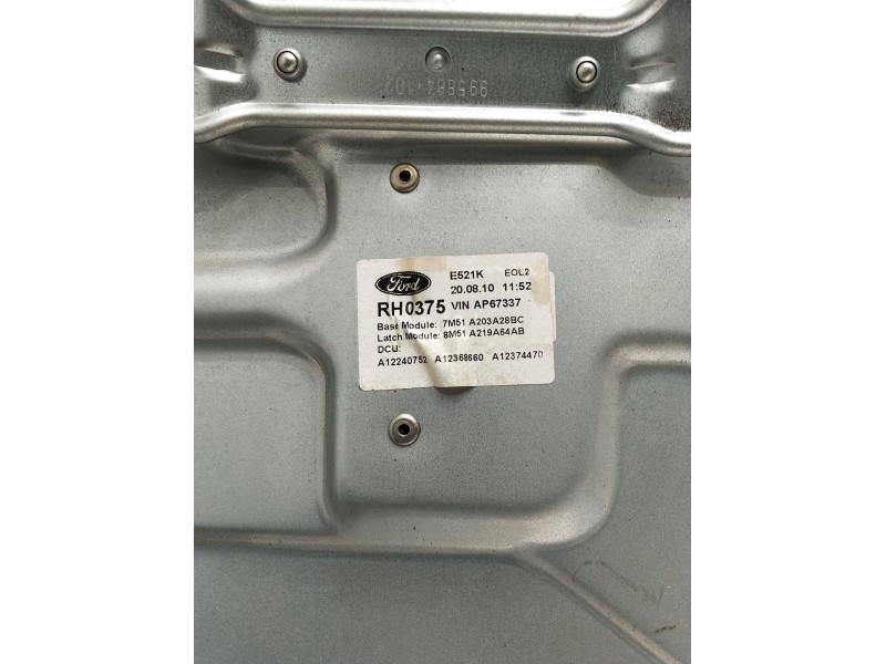 Recambio de elevalunas delantero derecho para ford focus ii turnier (da_, ffs, ds) 1.6 tdci referencia OEM IAM 4M5T14553 A122407