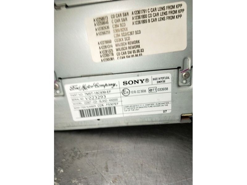 Recambio de sistema audio / radio cd para ford focus ii turnier (da_, ffs, ds) 1.6 tdci referencia OEM IAM 7M5T18C939EF V023293 