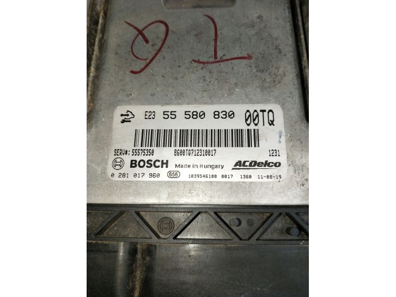Recambio de centralita motor uce para opel corsa d furgoneta/hatchback (s07) 1.3 cdti (l08) referencia OEM IAM 0281017960 555808