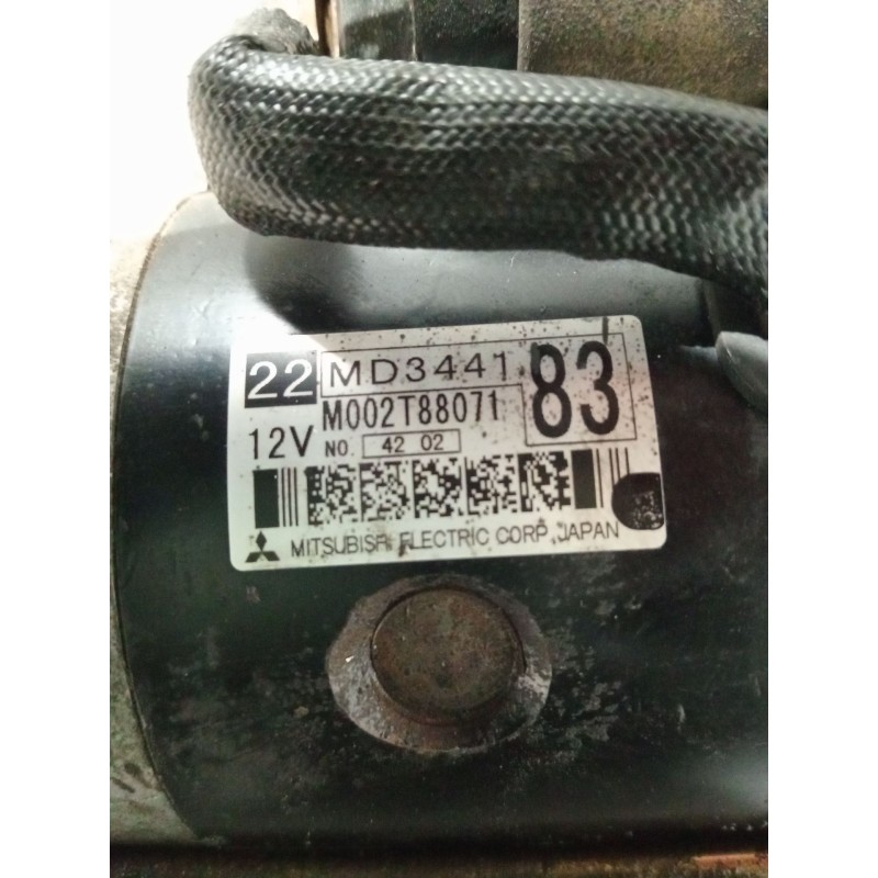 Recambio de motor arranque para mitsubishi montero classic (v2_w, v6_w, v7_w) 2.5 td (v24w) referencia OEM IAM MD3441 M002T88071