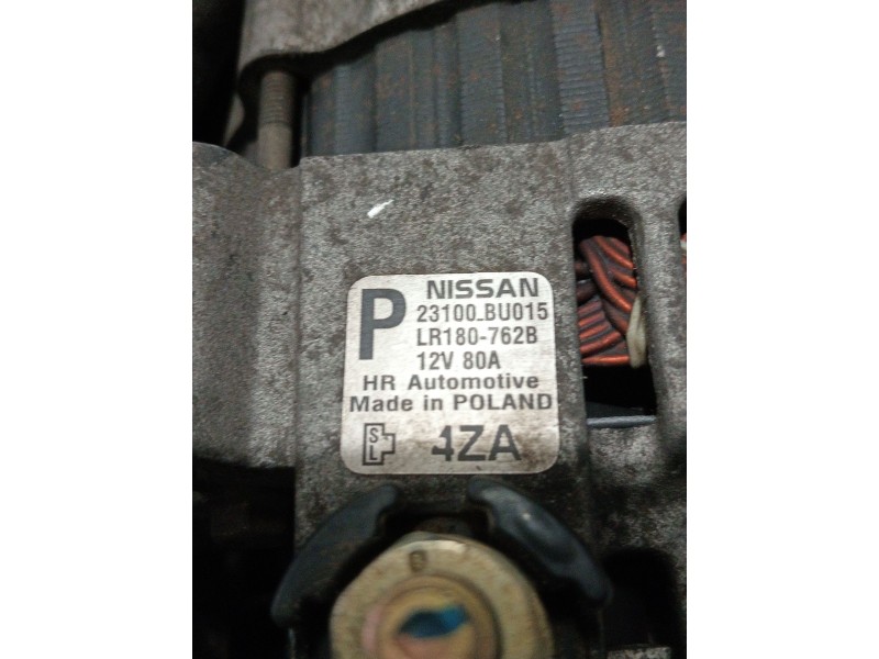 Recambio de alternador para nissan almera ii (n16) 1.5 referencia OEM IAM 23100BU015 LR180762B 