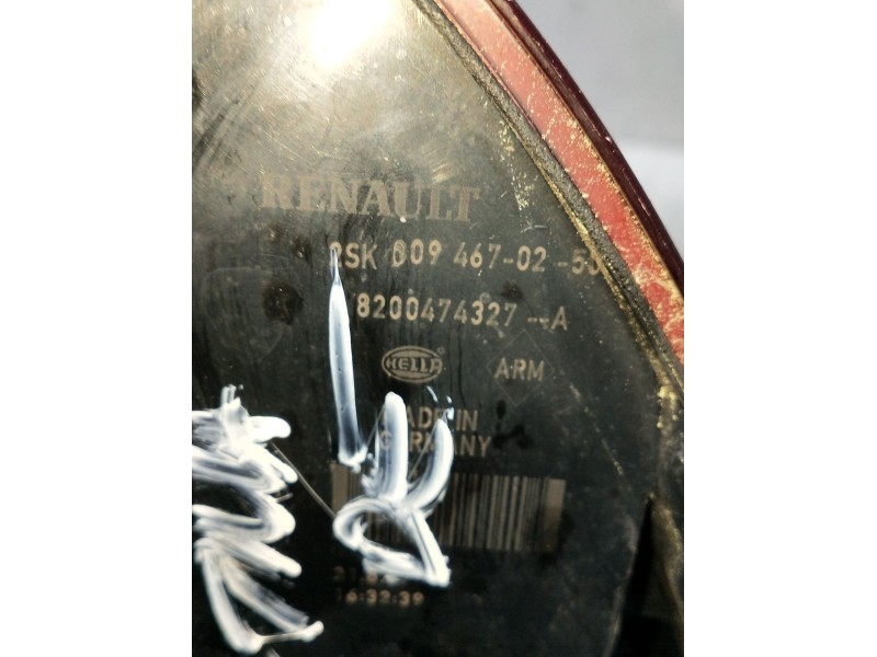 Recambio de piloto trasero derecho para renault scénic ii (jm0/1_) 1.5 dci (jm1e, jm16) referencia OEM IAM 8200474327  