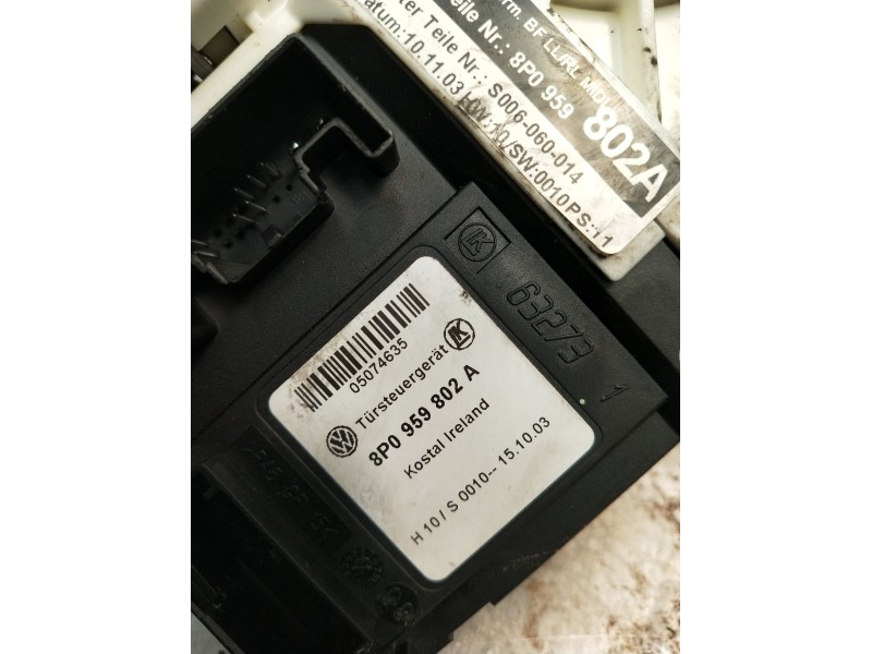 Recambio de elevalunas delantero derecho para audi a3 (8p) 2.0 tdi referencia OEM IAM 8P0959802A  