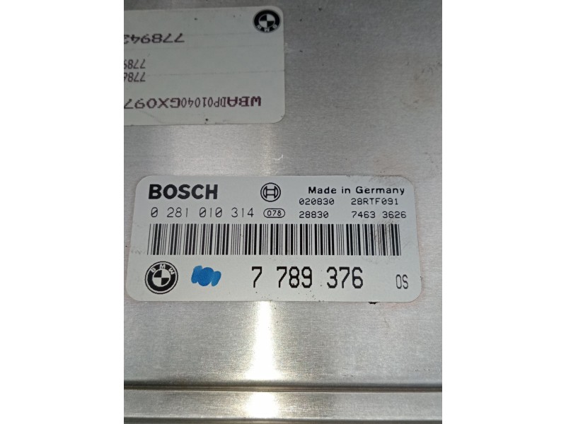 Recambio de centralita motor uce para bmw 5 touring (e39) 525 d referencia OEM IAM 0281010314 7789376 