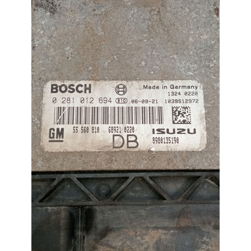 Recambio de centralita motor uce para opel astra h (a04) 1.7 cdti (l48) referencia OEM IAM 0281012694 55560810 8980135190