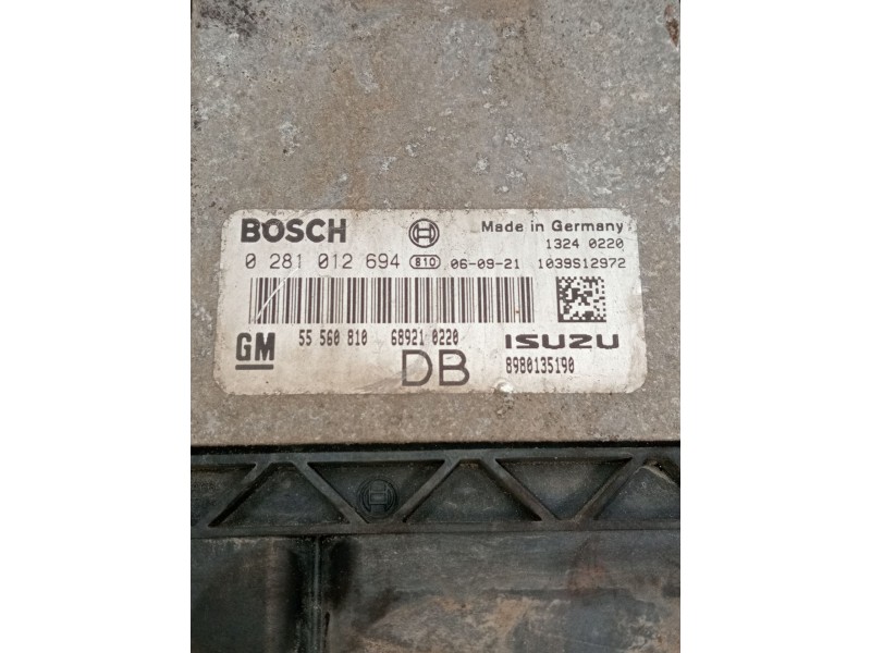 Recambio de centralita motor uce para opel astra h (a04) 1.7 cdti (l48) referencia OEM IAM 0281012694 55560810 8980135190