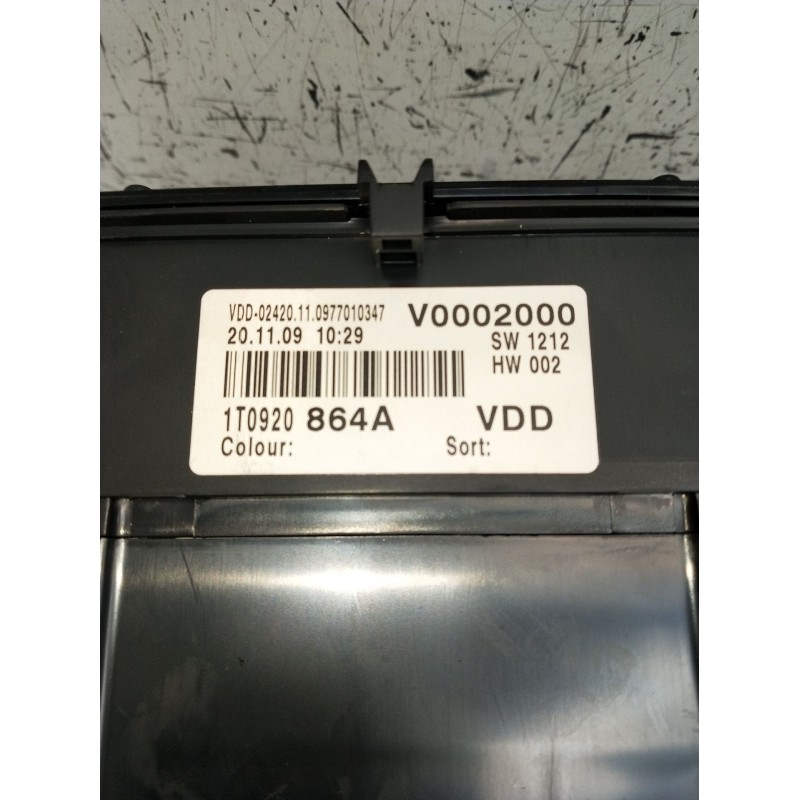 Recambio de cuadro instrumentos para volkswagen caddy iii furgoneta/monovolumen (2ka, 2kh, 2ca, 2ch) 1.9 tdi referencia OEM IAM 