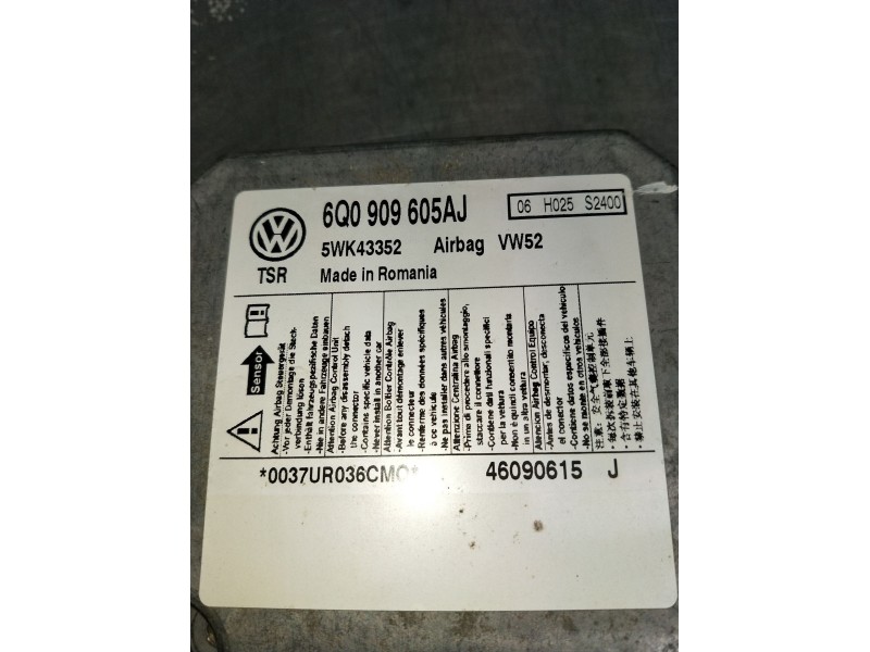 Recambio de kit airbag para volkswagen caddy iii furgoneta/monovolumen (2ka, 2kh, 2ca, 2ch) 1.9 tdi referencia OEM IAM 6Q0909605