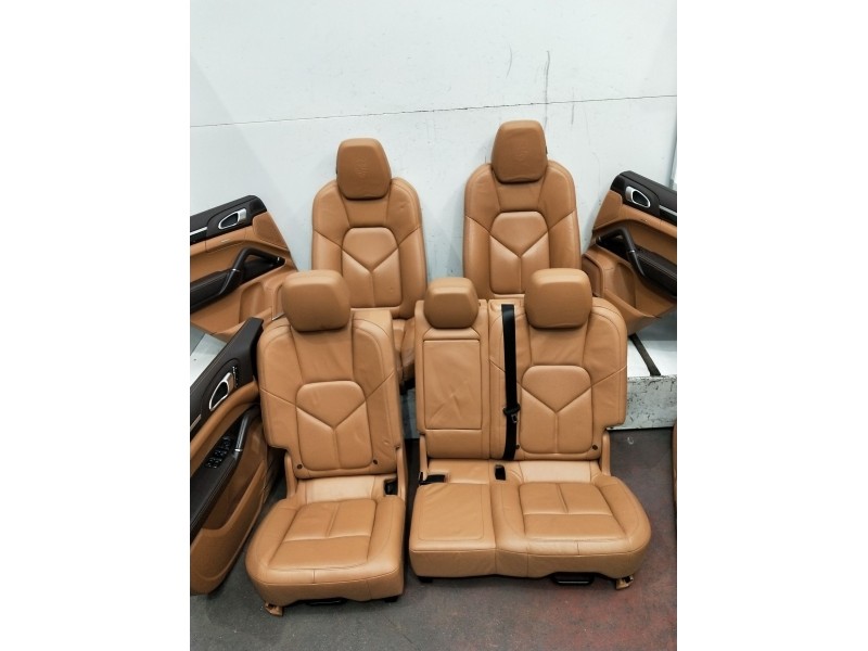 Recambio de juego asientos completo para porsche cayenne (92a) 4.8 s referencia OEM IAM  con tapizados 