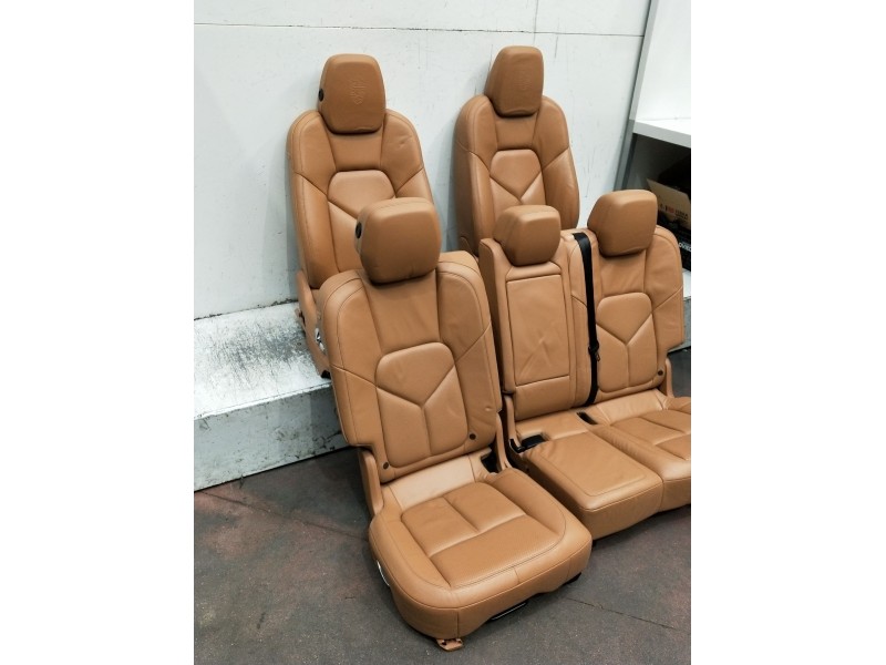Recambio de juego asientos completo para porsche cayenne (92a) 4.8 s referencia OEM IAM  con tapizados 