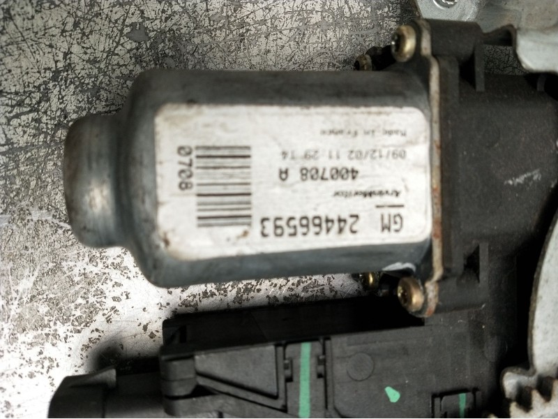 Recambio de elevalunas delantero izquierdo para opel corsa c (x01) 1.2 (f08, f68) referencia OEM IAM 24466593 400708A 3p