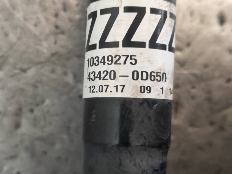 Recambio de transmision delantera izquierda para toyota yaris hybrid active referencia OEM IAM 434200D650  