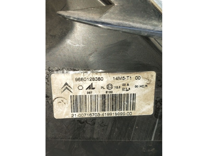 Recambio de faro izquierdo para citroën c2 enterprise (jg_) 1.4 hdi referencia OEM IAM 9680128380  