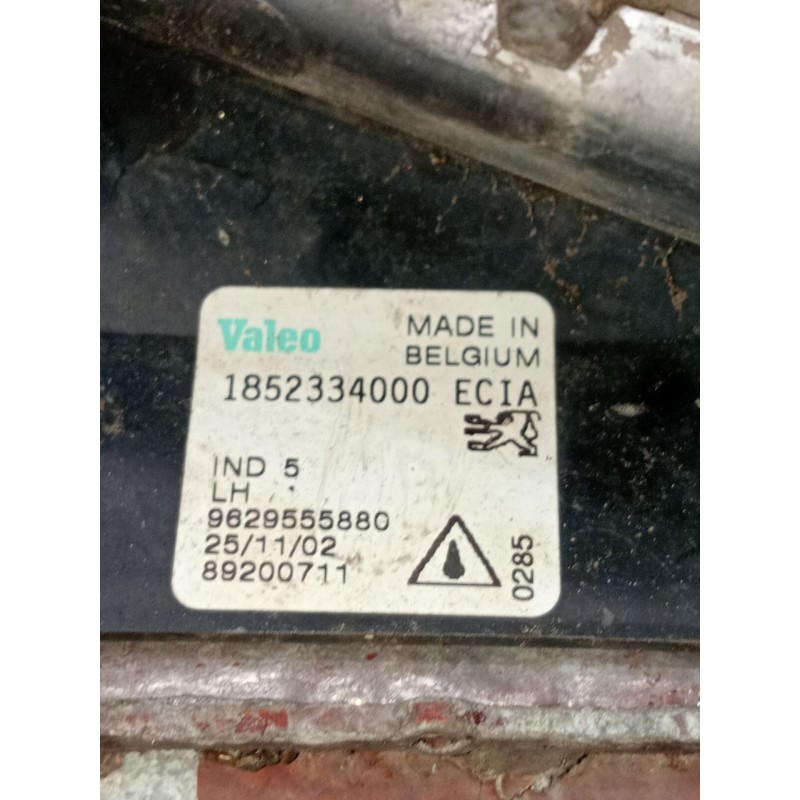 Recambio de faro antiniebla izquierdo para peugeot 607 (9d, 9u) 2.2 hdi referencia OEM IAM 1852334000 9629555880 