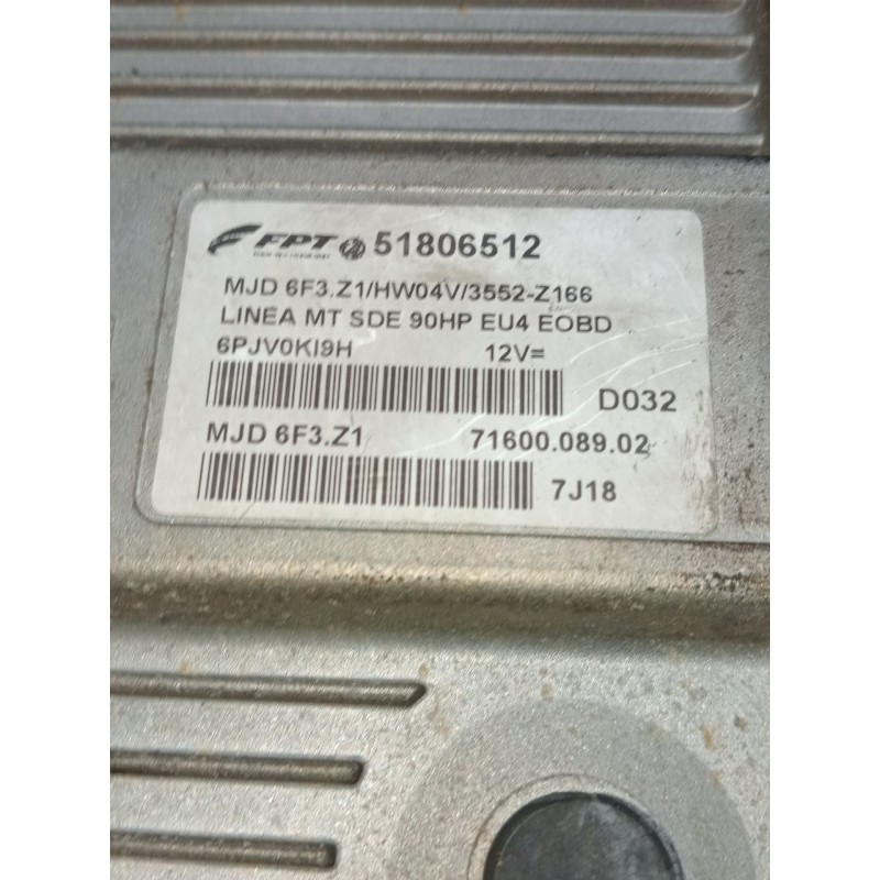 Recambio de centralita motor uce para fiat linea (323_, 110_) 1.3 d multijet (323axb11, 323axb1a) referencia OEM IAM 51806512  