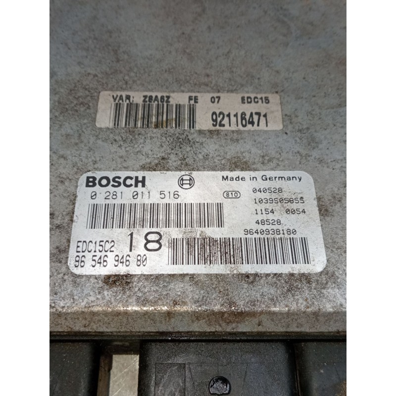 Recambio de centralita motor uce para peugeot 607 (9d, 9u) 2.2 hdi referencia OEM IAM 0281011516 9654694680 1039s05855